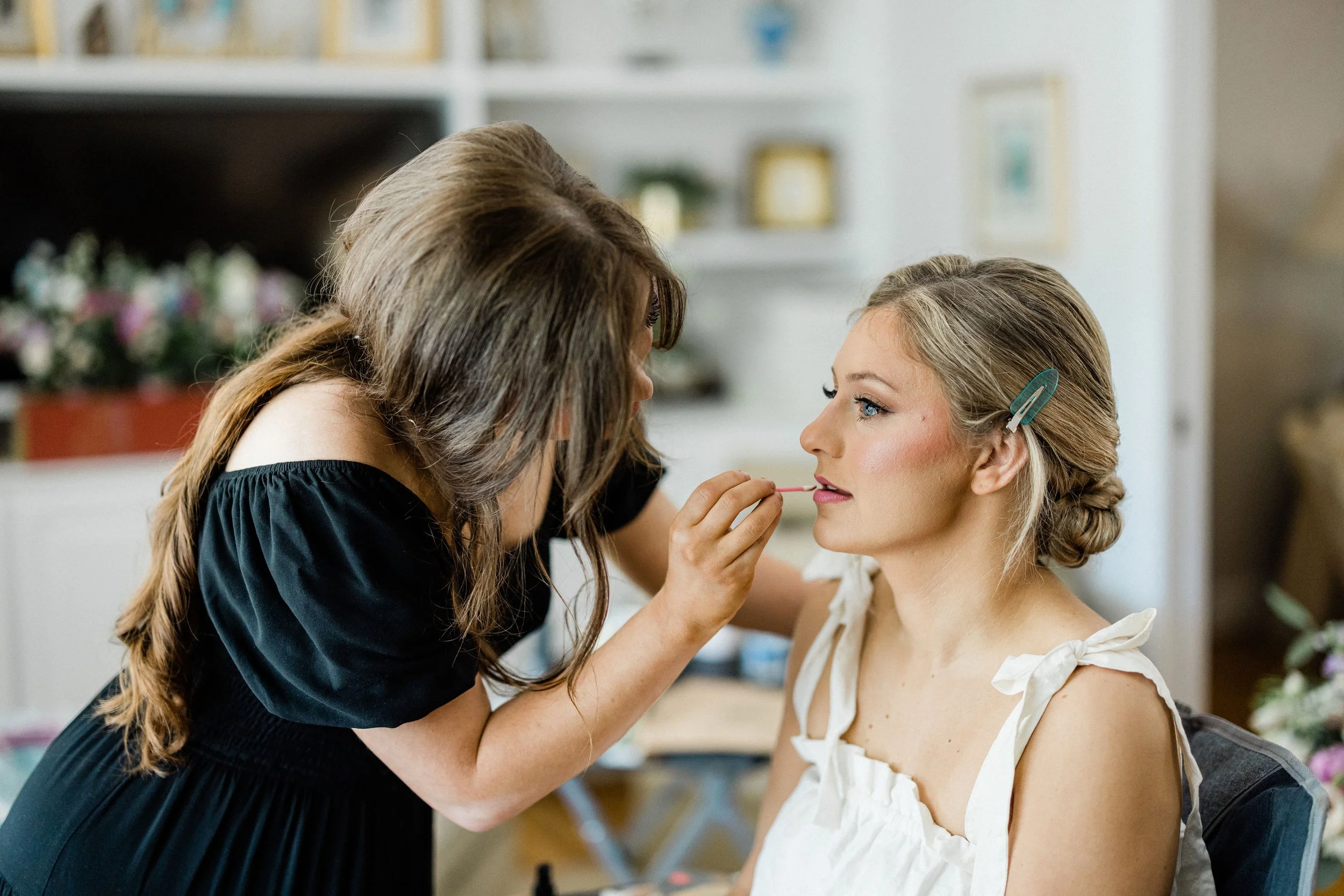  Ariel concentrating on finishing touches. Photo by  The Axtells Photography & Films  (Photographer’s IG:  @theaxtellsphotofilms ). 