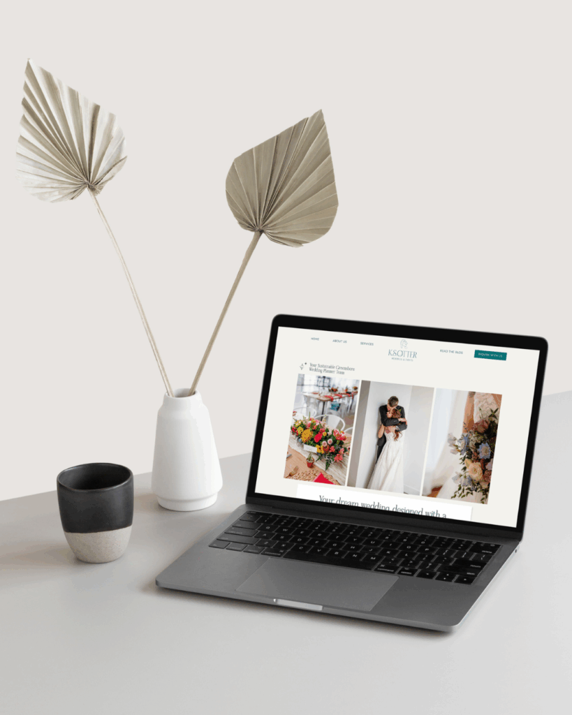 New Showit website design for K.S.Otter events
